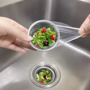 200 PCS Disposable Residue Filtering Bag, Collecting Garbage Debris Bathroom Drains To Prevent Blockages In Waterways, Kitchen Essentials Sink Filter Nets