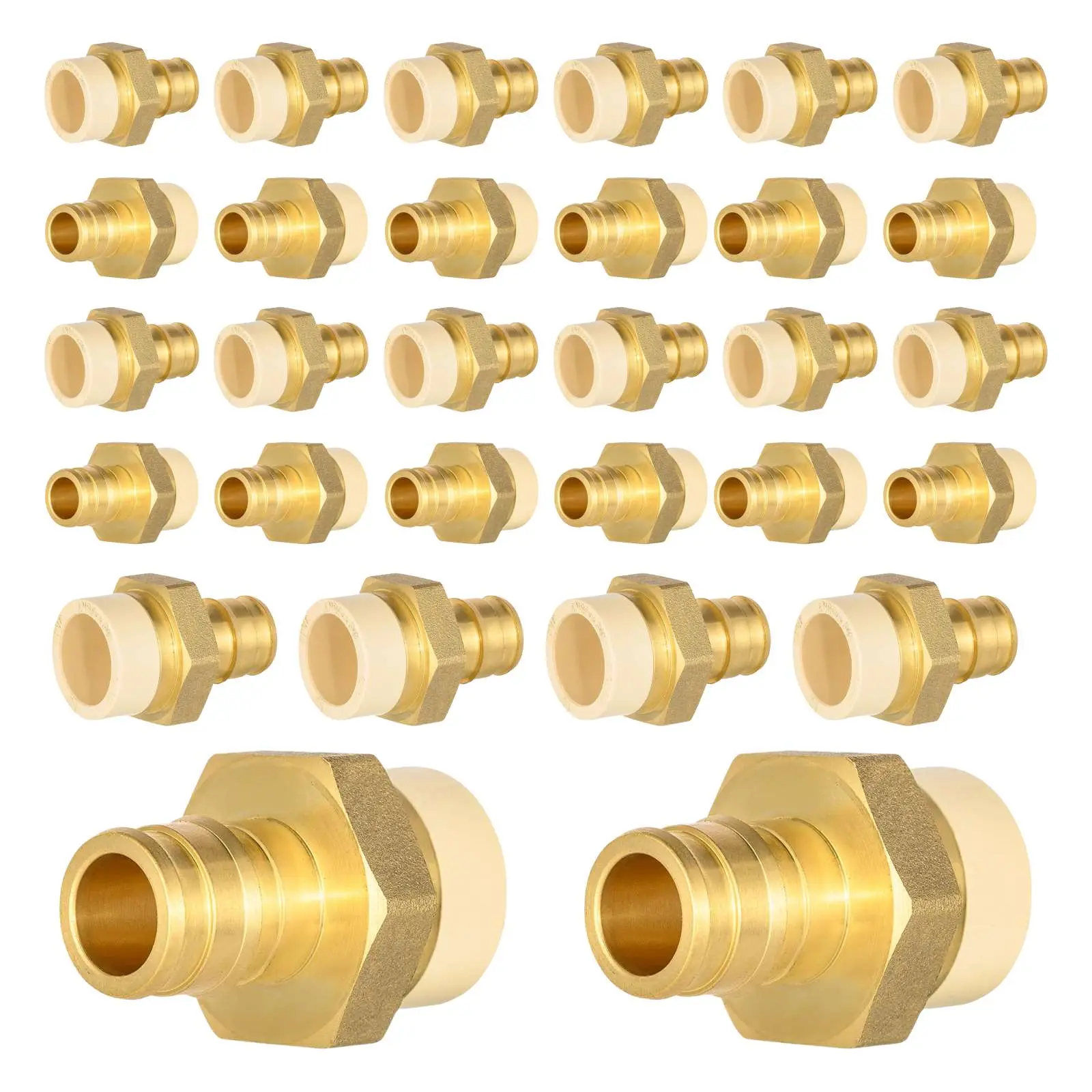 30-Pack 1/2" PEX A Expansion x 1/2" CPVC Coupling (Lead Free)