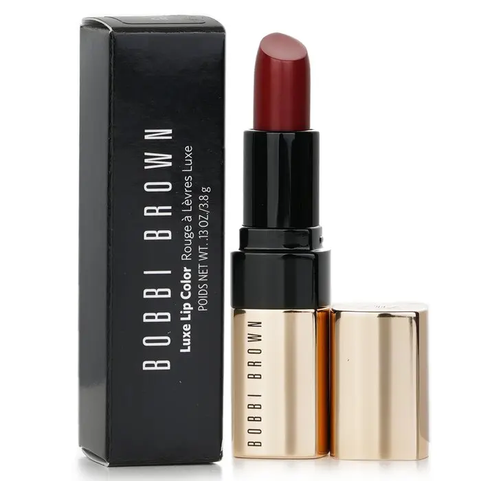 BOBBI BROWN Luxe Lip Color Cosmetic Lipstick - #68 Rare Ruby, Vitamins-Infused Lip Care for Long-Lasting Moisture, Makeup, Peptides