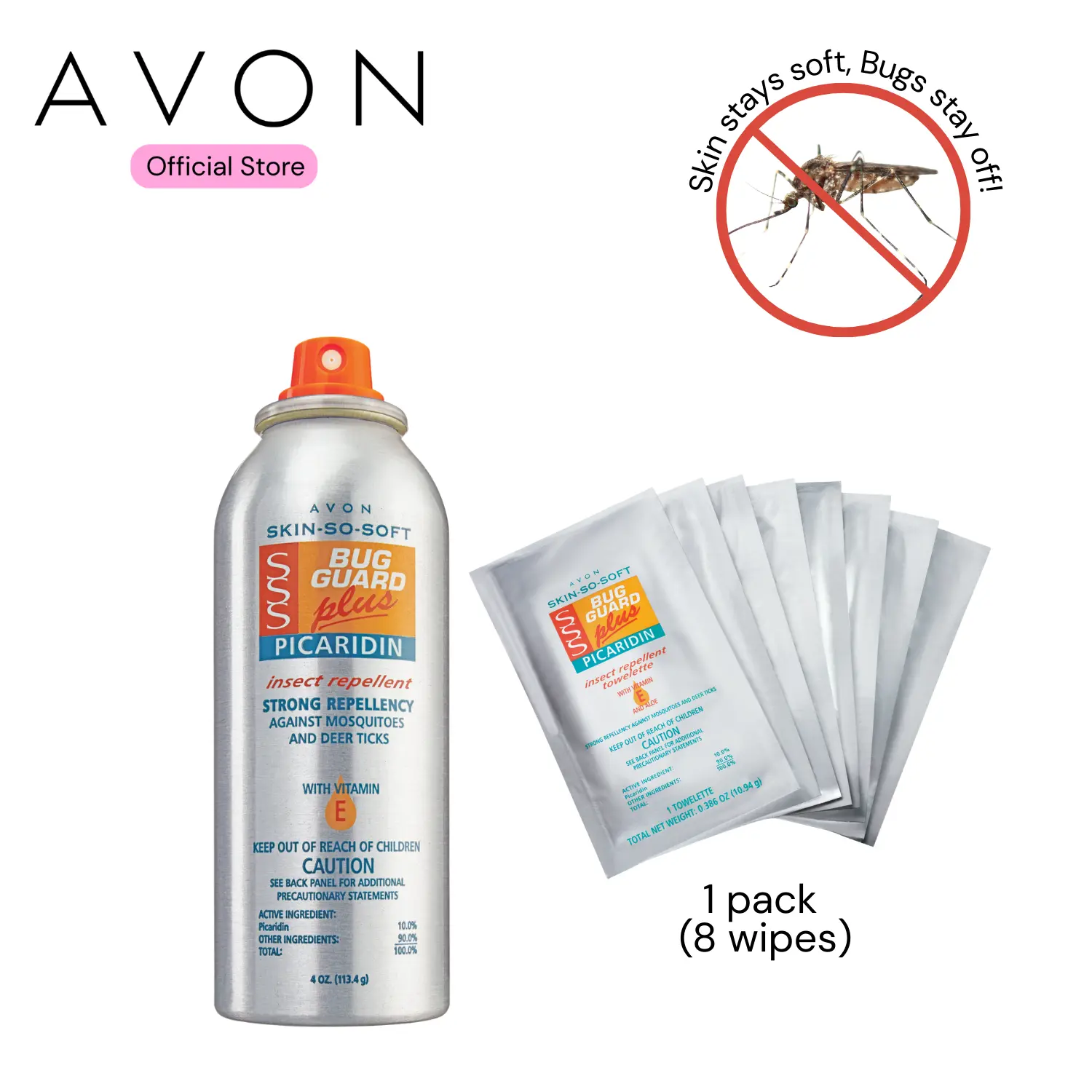 Skin So Soft Ultimate Bug Defense Kit | Spray + Swipe All-Day Protection Skin So Soft Ultimate Bug Defense Kit | Spray + Swipe All-Day Protection