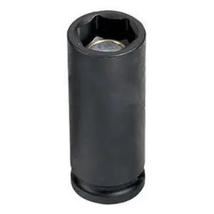 Grey Pneumatic .38 Inch Drive x 13Mm Magnetic Deep Impact Socket, High Torque Tool, Impact Sockets