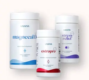 USANA Balance Support Pack with EstroPro, Stress Relief, and MagneCal D – Women’s Healthcare Dietary Supplement for Wellness, Mood, and Bone & Hormone Balance Support