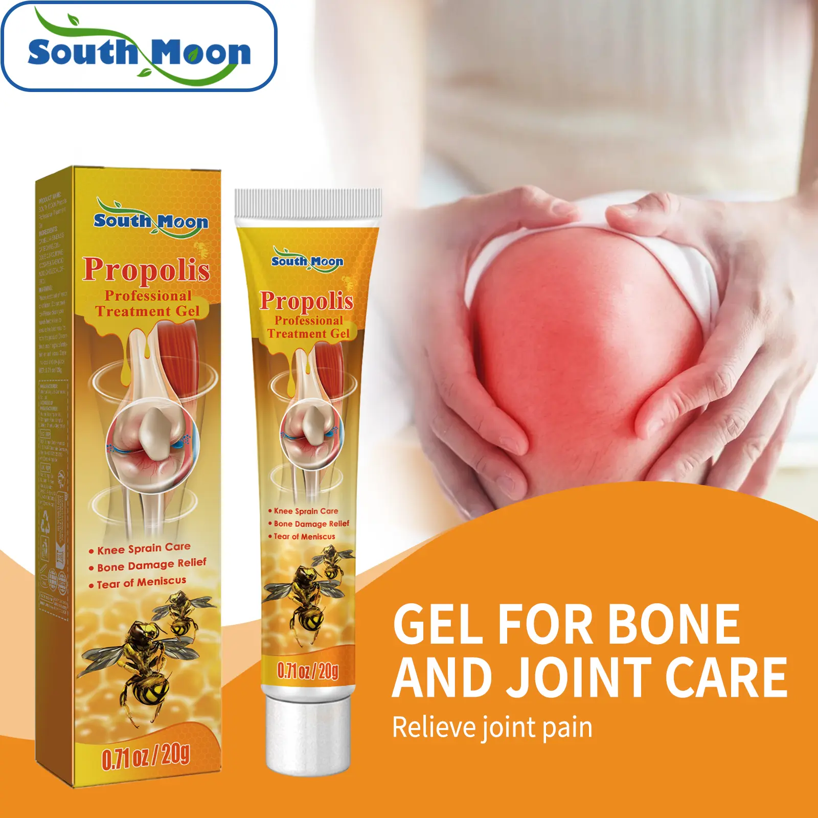 South Moon Curcumin Joint Care Gel, Inflammation Relief Balm for Knee, Lumbar Spine, Shoulder & Neck Pain, Rheumatoid Arthritis Pain Relief & Muscle Massage