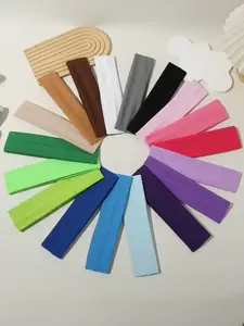 Solid Color Hair Band, Sweat-absorbing Elastic Hair Band for Women & Girls, Minimalist Headwear Suitable for Thick Hair, Elastic Hair Accessory, Workout Hairband, Yoga Hair Band