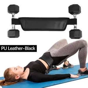 Hip Thrust Belt Glute Bridge Pad, Exercise  Belt for Weights, Glute Workout Equipment, Adjustable Hip Thrust Belt for Dumbbells, Glute Trainer for Home Workouts with Extra Padding, Booty Builder