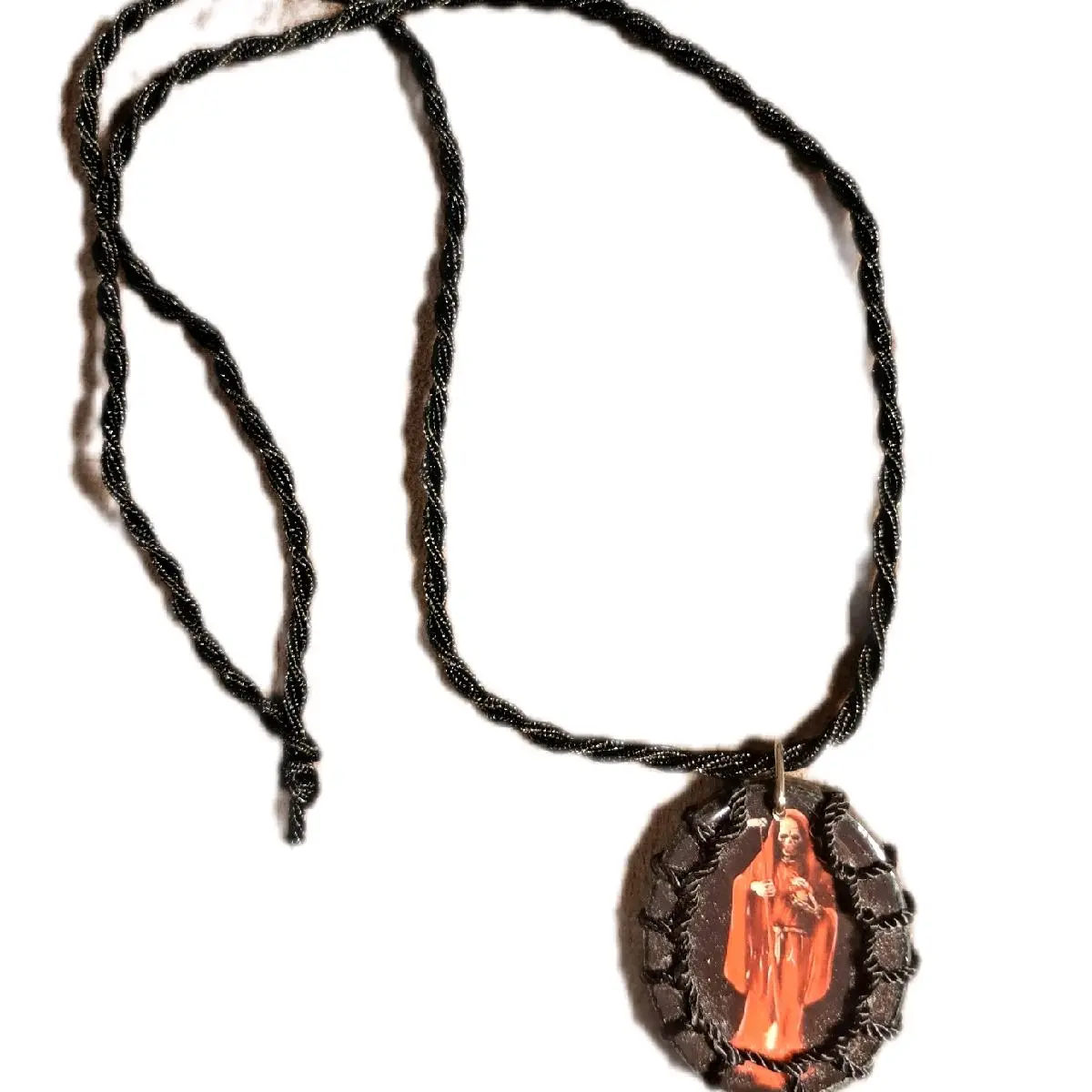 Santa Muerte Necklace - Perfect for Any Occasion Cuban Link Chain Gothic Mystery Jewelry