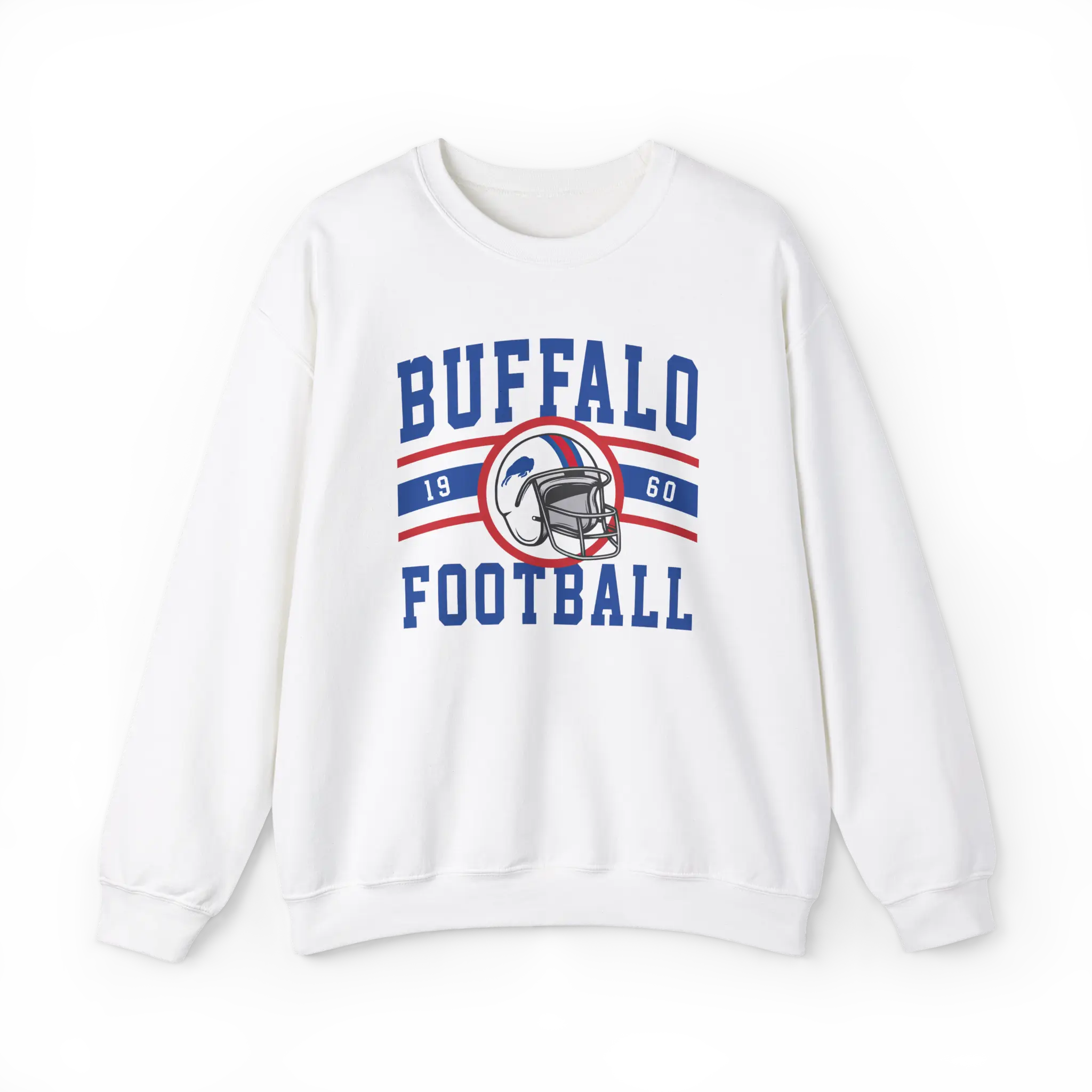 Buffalo Football Vintage Sweatshirt Gildan Crewneck Buffalo Bill Sweatshirt Gift for Buffalo Fan Gift Bills Football Pullover Buffalo NY Sweatshirt