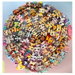 Mini Pet Dolls Set with 7 pcs Random Pets and 12 pcs Accessories, miniature cat and dog figures Pets and Accessories Setlittlepeta Best Birthday Halloween Christmas Gift for lps Fan Cute Figures