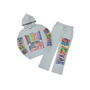 Bunt Heather Grey Hoodie/Baggy Pant Track Set