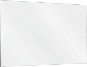 Fab Glass and Mirror Wall Mirror Kit for Gym and Dance Studio 47.5 x 31.5 Inches with Safety Backing 1/4" Thick with Flat Edge Full Length Mirror for Bedroom and Home Mirror