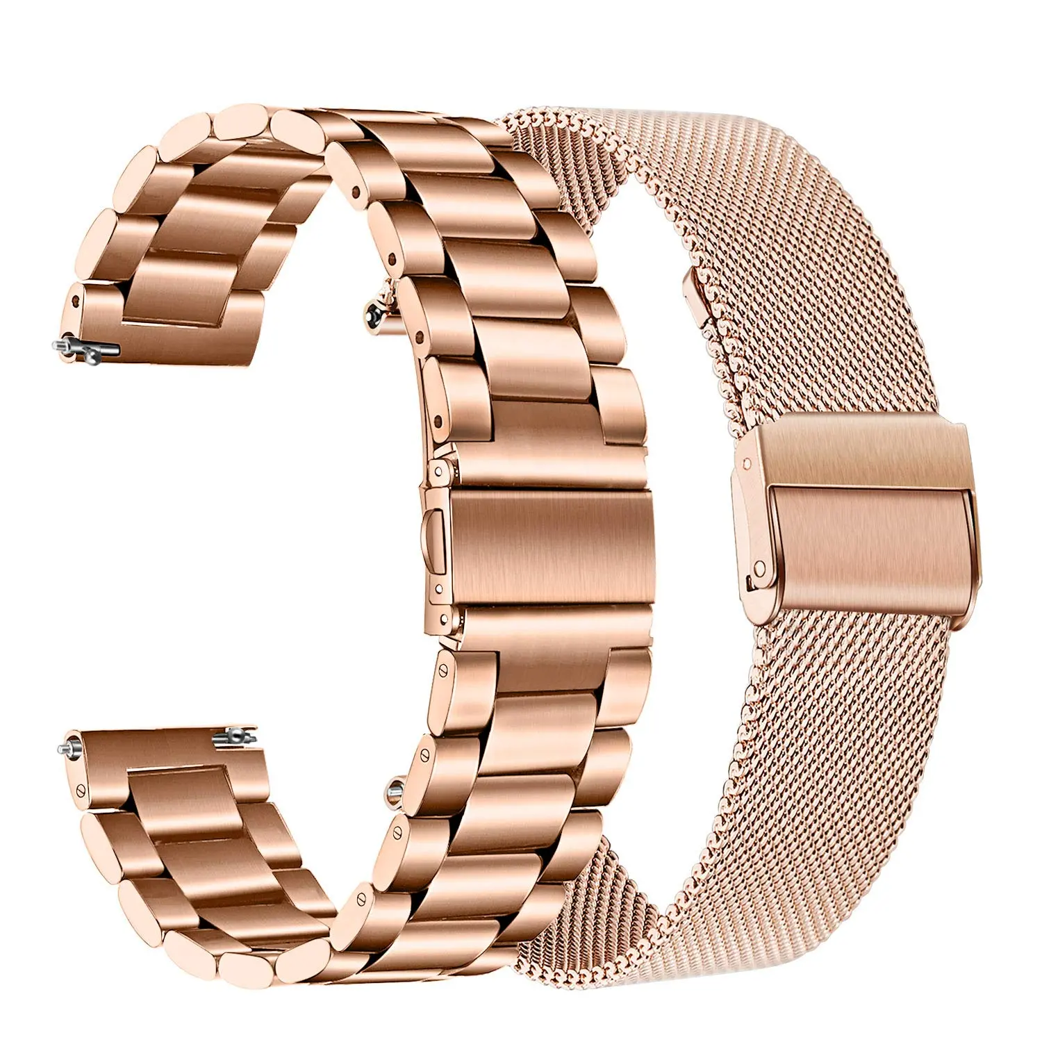Band Sets For Vivomove Hr/vivoactive 6 5 3  20mm Metal Watchband + Mesh Strap Forerunner 570 42mm 645 245 Music/venu Sq 2 / Luxe/style/trend