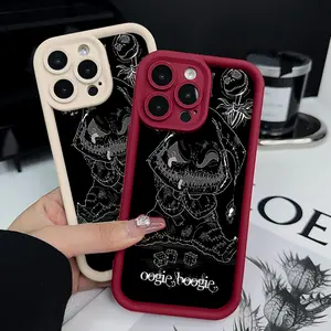 Case for iPhone 17 Pro Max Plus Air/16/15/14/13/12/11 Samsung Galaxy S25 S24 S23 S22 Ultra Plus FE  Oogie Boogie Sketch Advanced fashion gift Anti-Scratch Shockproof Soft Silicone Protective Cover