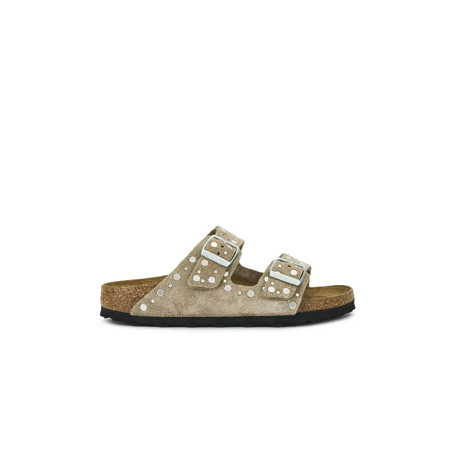 BIRKENSTOCK Arizona Rivets Sandal in Taupe