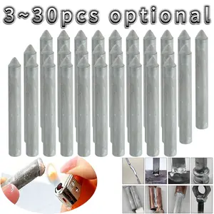 3-30pcs Welding Rods, Universal Low-Temperature Lighter Welding Sticks, Multi-Purpose Aluminum Welding Rods, DIY Home Use, Welding Accessories