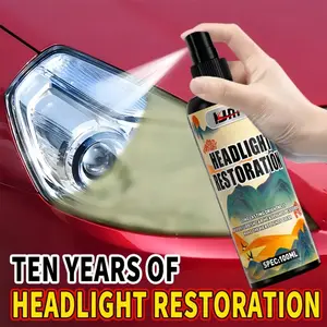 Universal Car Headlight Lens Repair Kit, Innovative Deoxidizer Solution, Quick Fix for Clear Lenses, No Polishing Needed, Automotive
