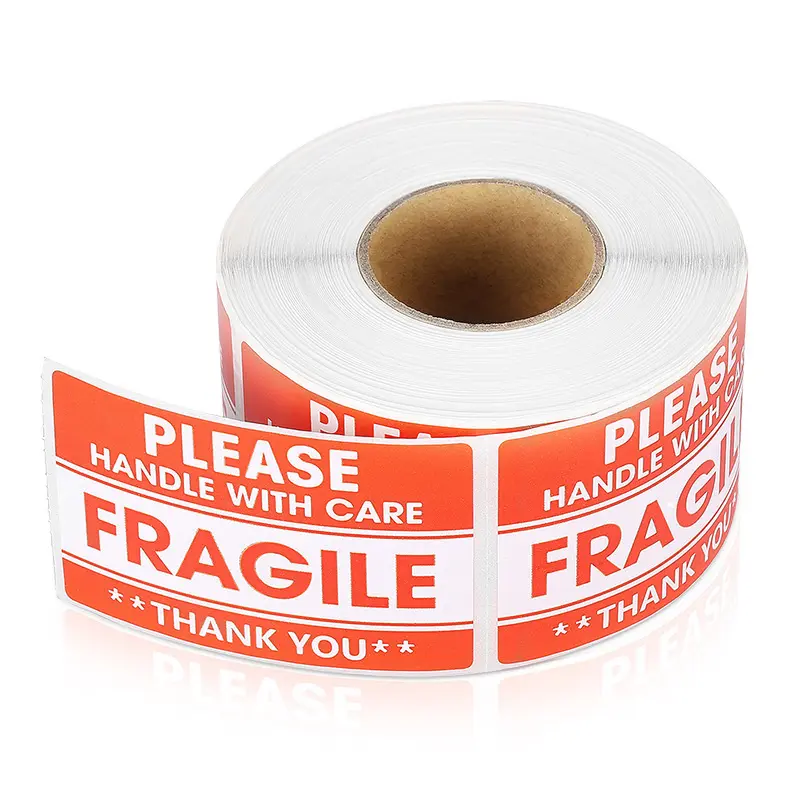 300pcs Fragile Stickers For Shipping The Goods Please Handle With Care Warning Labels DIY Supplies Self Adhesive Sticker Sticky Label