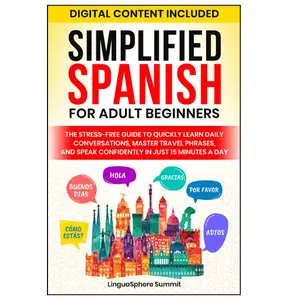 SIMPLIFIED SPANISH FOR ADULT BEGINNERS: THE STRESS-FREE GUIDE TO QUICKLY LEARN DAILY CONVERSATIONS, MASTER TRAVEL PHRASES, AND SPEAK CONFIDENTLY IN JUST 15 MINUTES A DAY