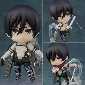 Attack on Titan Animation Comic Peripheral Toy Eren Mikasa Levi Hange Reiner Anime Action Movable Model Figures Collection NTR
