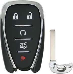 Key Fob Cover Replacement Fits for 2016-2023 Chevy Malibu Camaro/ 2016-2021 Cruze/ 2018-2021 Equinox Traverse/ 2019-2021 Blazer Keyless Entry Key Fob Case Shell HYQ4AA HYQ4EA