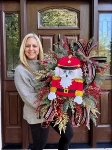 Elegant Christmas Nutcracker Wreath