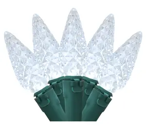 Northlight 200ct LED Faceted C6 Christmas Lights 66.25'