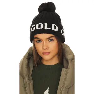 Goldbergh Hodd Faux Fur Beanie in Black
