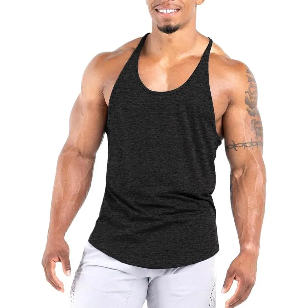 Men's Casual Athletic Sports Singlet, Quick-Dry Y-Back Workout Stringer Tank Tops, Bodybuilding Muscle Shirts for Gym (1 or 3 Pack), Casual Athletic Men's Sports Singlet, Athlete Life
