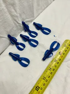 Midnight Blue Crawfish SM Soft Plastic Fishing Lure - 5 Pack - Attribute: 5