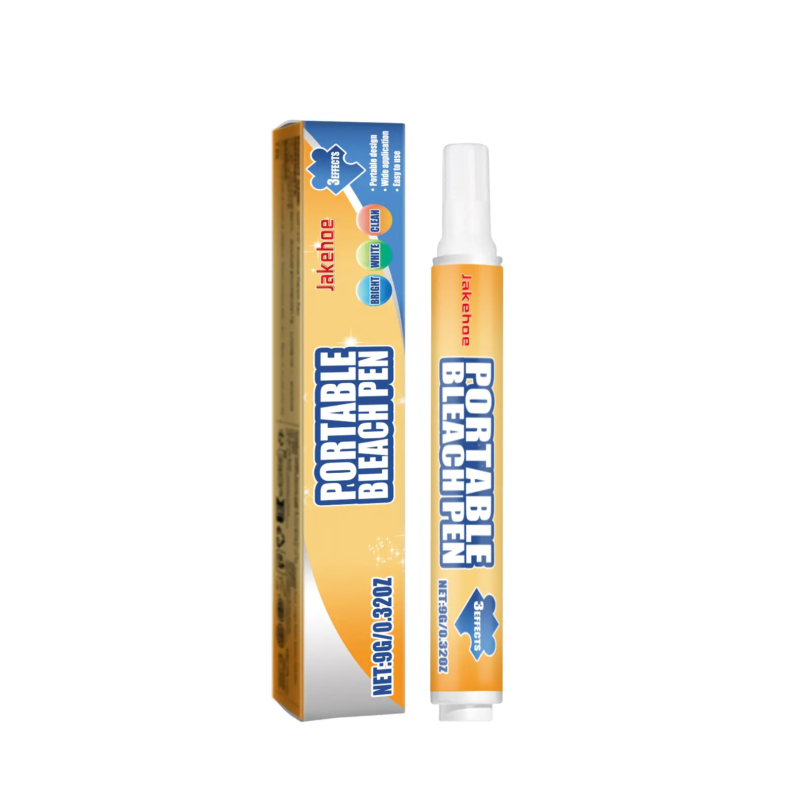 Jakehoe Portable Stain Remover Pen – No-Rinse Instant Cleaner for Oil Stains & Spots, Easy On-the-Go Cleaning