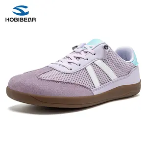 HOBIBEAR Men's Barefoot Rubber Sneakers - Wide Toe Box, 0-Drop Minimalist Athletic Shoes, Plain, Non-Marking, Barefoot-Friendly, Buckled-Free, Flat-Bottomed Casual Trainers, Business Casual Footwear, Plain Casual Trainers