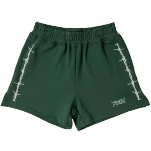 Kill Crew Cotton Barbwire Shorts (Mid Thigh Cut)