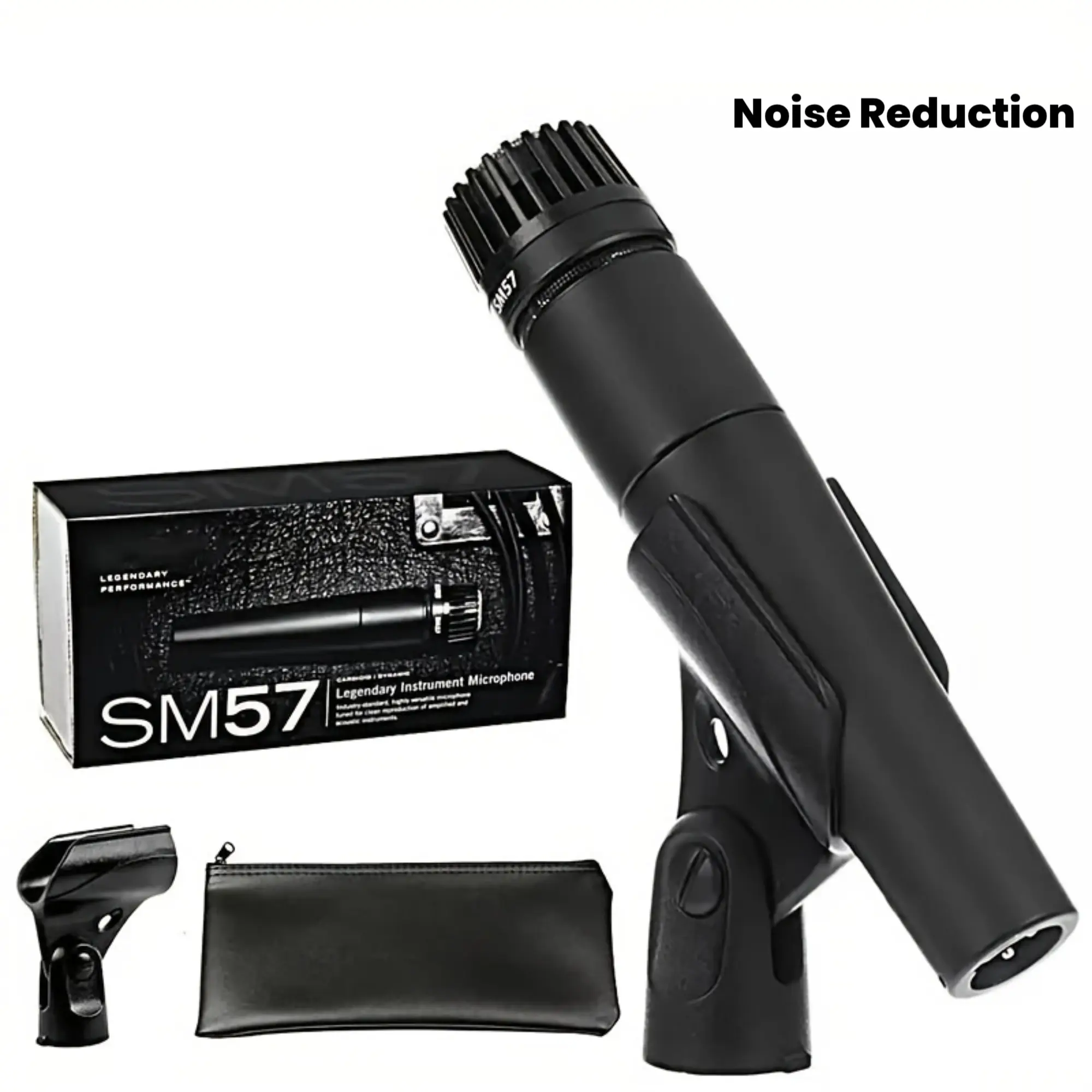 SM57 Handheld Dynamic Microphone - Professional Band Equipment with Cardioid Noise Reduction, Stable Audio Output, All-Metal Durability for Recording, Saxophone Use, Audios