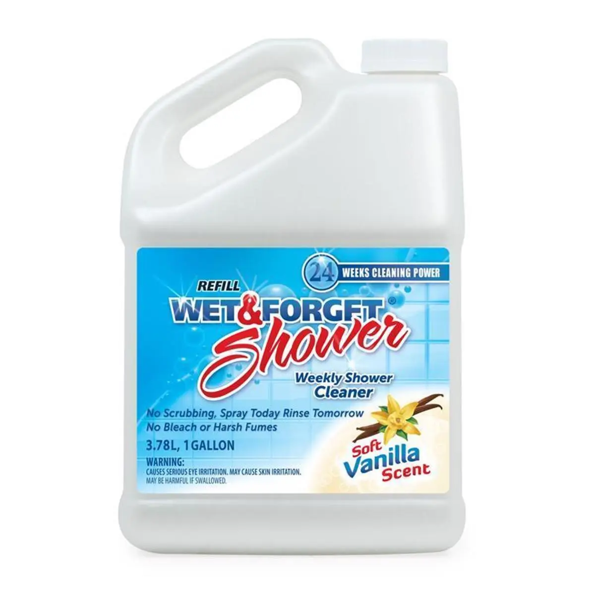 212 MAIN 1 Gal Vanilla Shower Cleaner Soap - Ammonia-Free, Dye-Free, High-Efficiency Bottle Packaged Bathroom Cleaner, 3-Month Supply Soap Scum Remover for Weekly Household Use