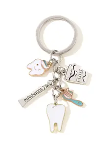 Cute Cartoon Tooth Water Cup, Toothpaste and Toothbrush Keychain, Cute Tooth Design, Sweet Dental Gift for Friends and Family, Unique Dentist Decor