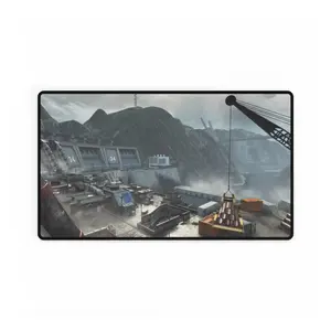 Call of Duty Themed Gaming-Themed Desk Mat DLC map "HYDRO" with Scenic Landscape