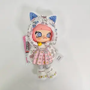 【MOLLY White Cat】Handmade Diamond Plush Doll