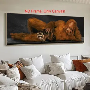 Sasquatch Pattern Canvas Painting without Frame, Modern Wall Art, Wall Art Decor for Home Living Room Bedroom Office, Poster