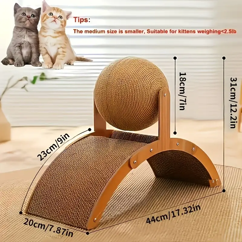 Cat Scratching Board And Cat Scratching Ball for kittens and small cats