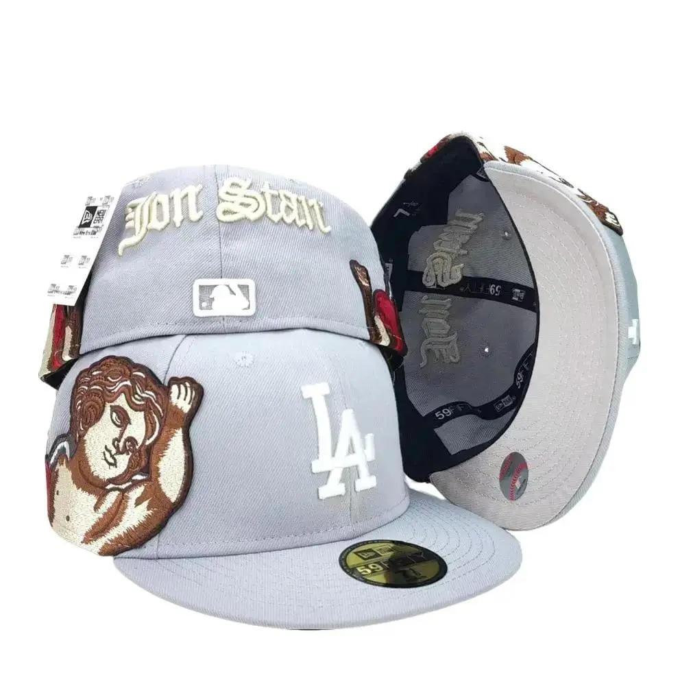 New Era Los Angeles Dodgers Angel Graphic 59FIFTY Fitted Hat – Embroidered Cherub Baseball Cap, Stylish Urban Fashion Snapback Alternative