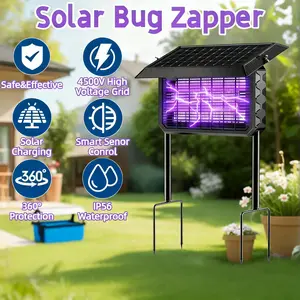 Solar Bug Zapper outdoor XL- 8000mAh Battery,  5000V ，Detachable Panel，Waterproof Mosquito Killer Fly Trap for  Indoor & Outdoor Mosquito Killer Lamps，Mosquito Killer ，Fly Trap