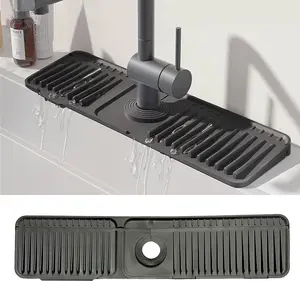 Kitchen accessories Silicone Faucet Mat for Kitchen Sink,Faucet Draining Mat,Sink Back Splash Guard,Kitchen Rubber Mat,Bathroom Sink Faucet Mat,Soap Dish,Silicone Sink Protector