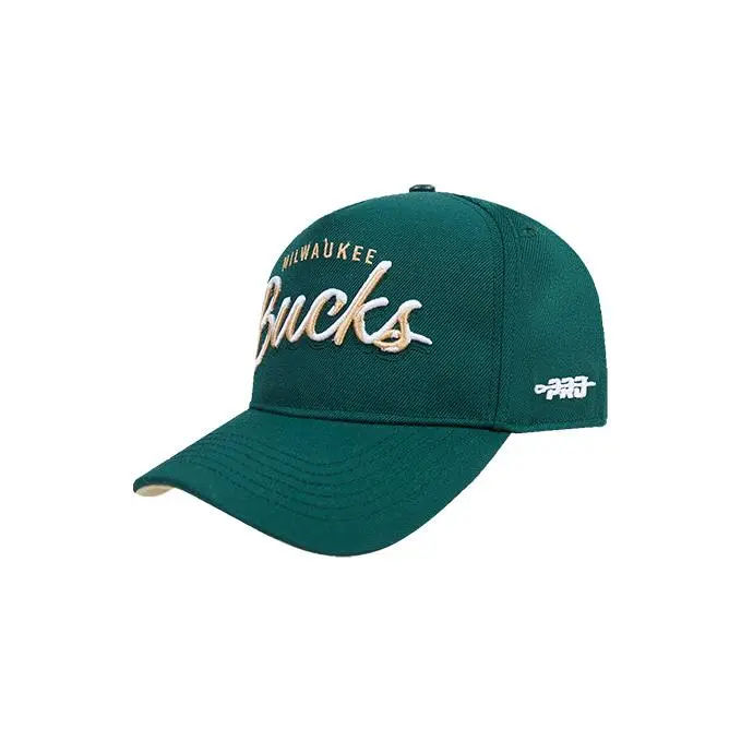 Pro Standard Script Milwaukee Bucks Wool Snapback Hat