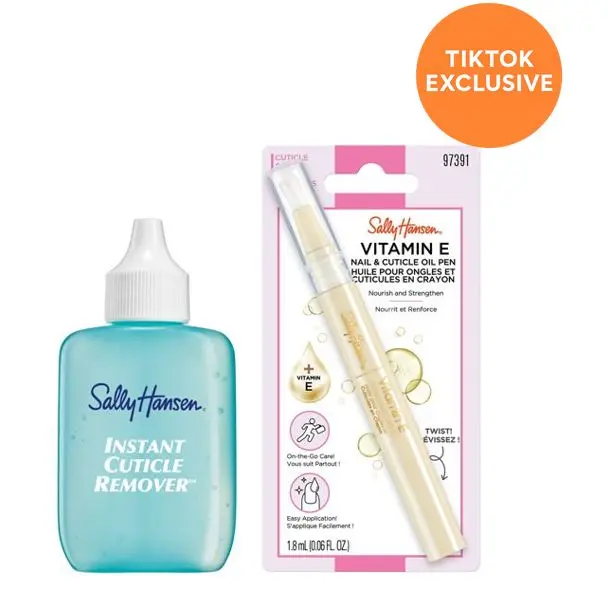 Sally Hansen Instant Cuticle Remover + Vitamin E Oil Pen Bundle
