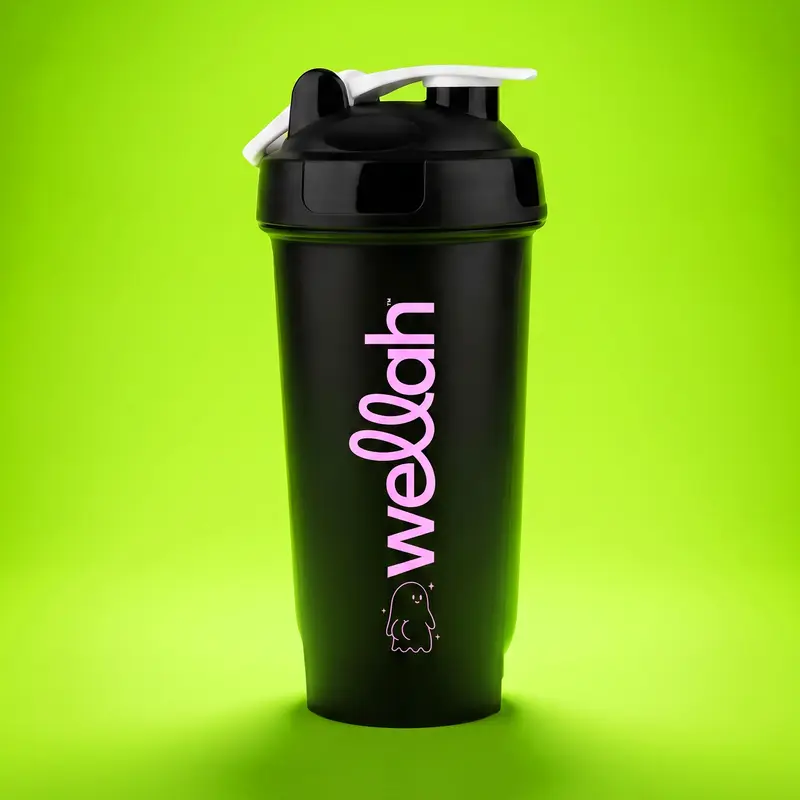 Wellah Shaker Bottle | A Grid insert designed to help dissolve your powder supplements.