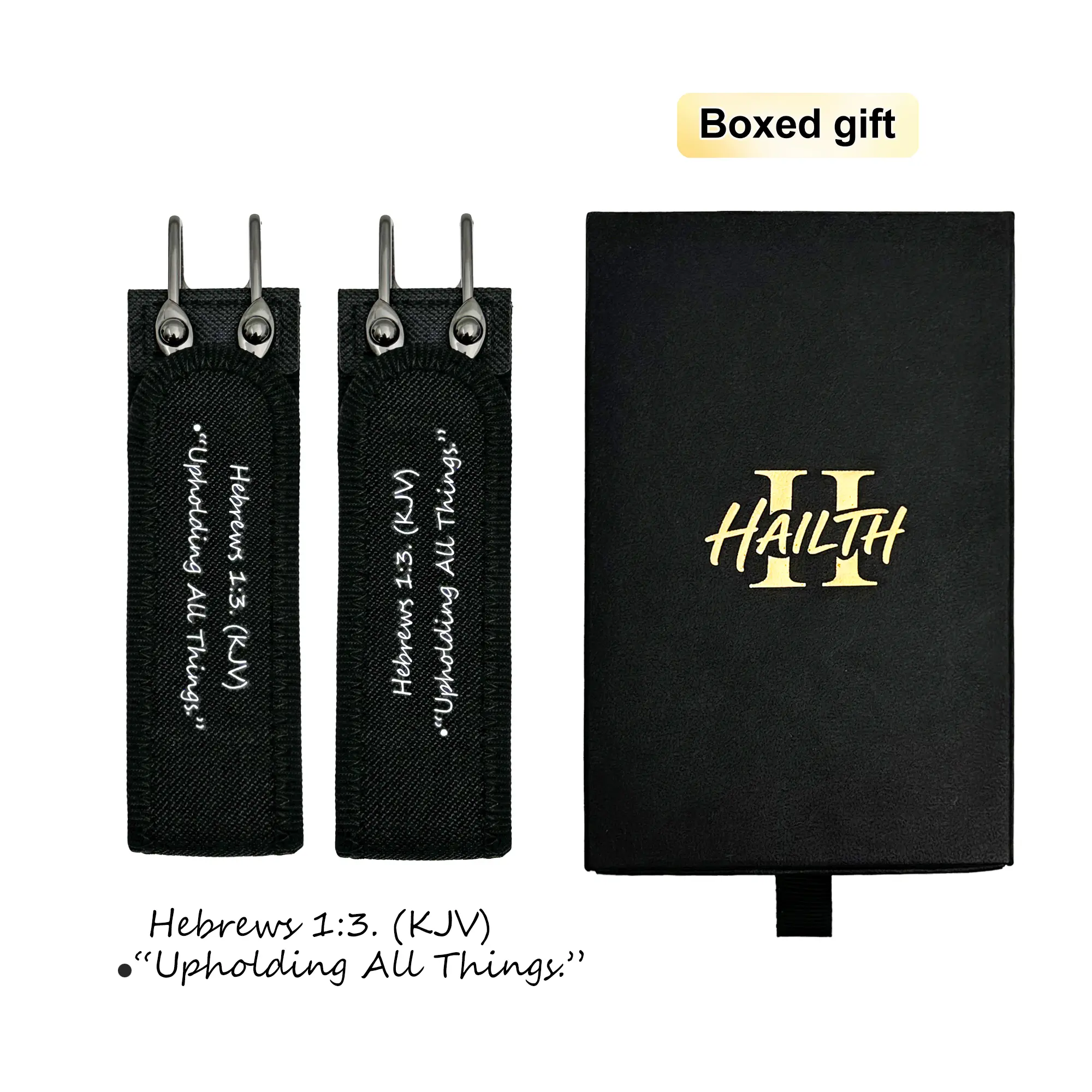 HAILTH Bible Verse Printed Elastic Belt with Luxury Gift Box, Patented No-Buckle Invisible Adjustable Waistband, 2026 Summer Tactical Metal Hook EDC Daily Carry, Father’s Day Gift SummerWins #outdoorfun