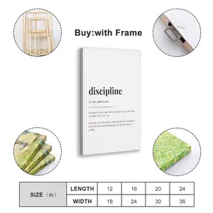 Discipline Definition ,wall decor posters room decor canvas poster
