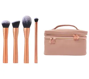 QVC YENSA Brush Set with Pink Makeup Bag - Includes Brushes and Makeup Bag for Versatile Application