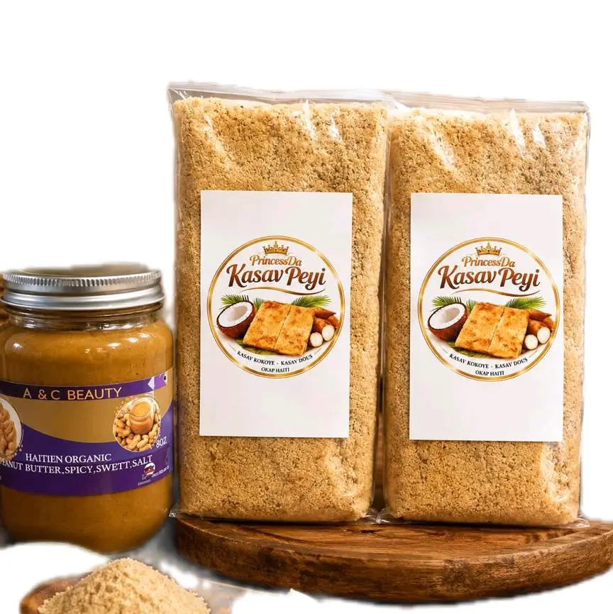 haitian punnut, manba ayisyen 16oz & 2 casav dous okap combo manba& casav