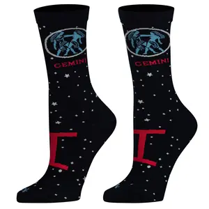 Gemini Women's Apparel Crew Socks, Breathable Stretchy Spandex-Blend Mid-Calf Socks for Daily Wear