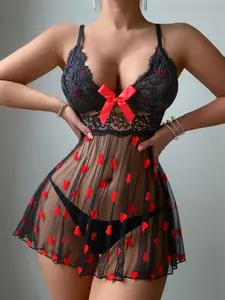 💫 Hot Lace Teddy Dress - Cute But Naughty! Sheer